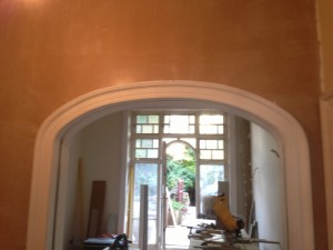 Coving above the doors