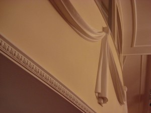 Panel moulding in beige colour
