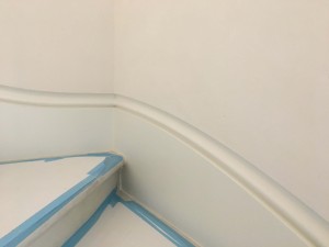 Wide stairs panel moud